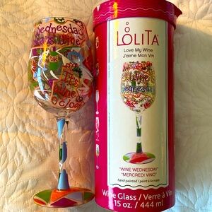 Lolita glass goblet Love My Wine Wine Wednesday
